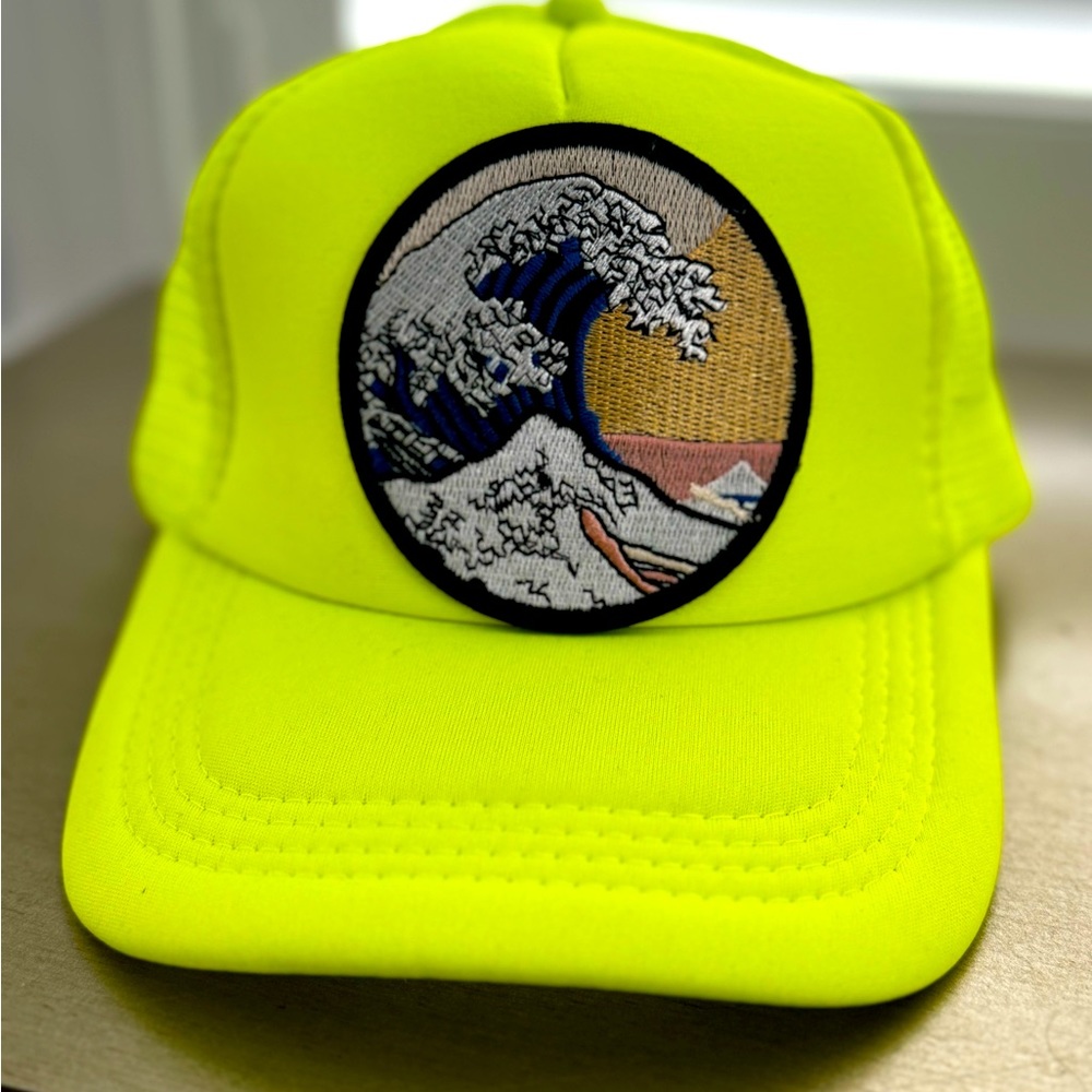 Sunrise Beach Club Blue Wave Trucker Hat New!